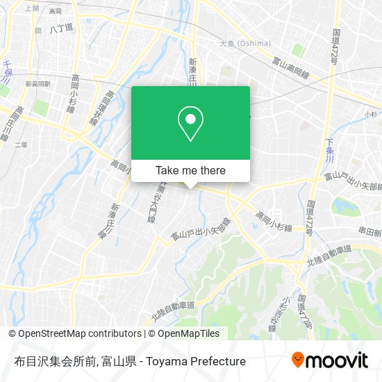 布目沢集会所前 map