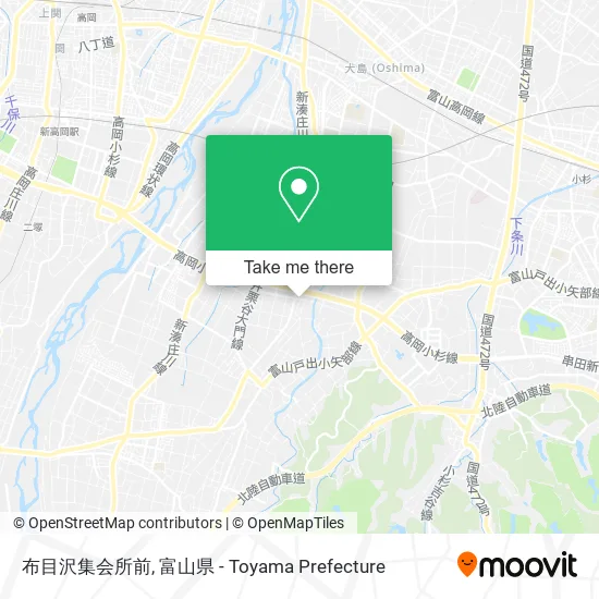 布目沢集会所前 map
