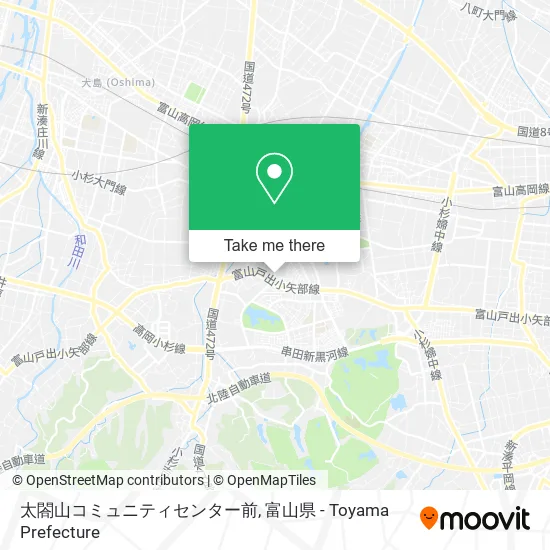 太閤山コミュニティセンター前 map