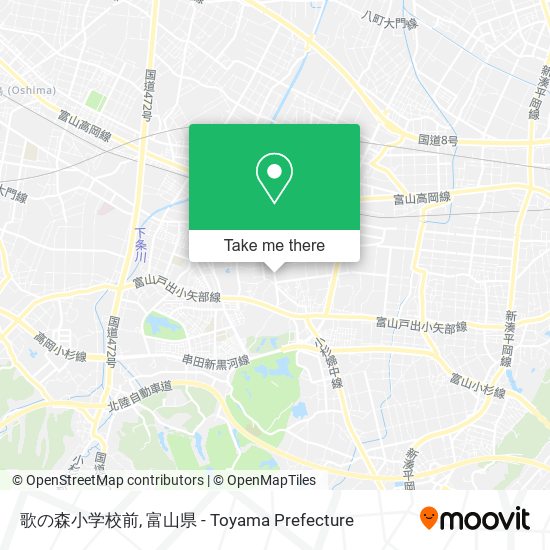 歌の森小学校前 map