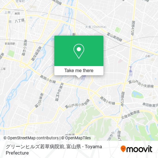 グリーンヒルズ若草病院前 map