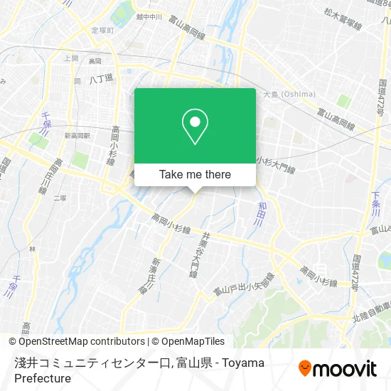 淺井コミュニティセンター口 map