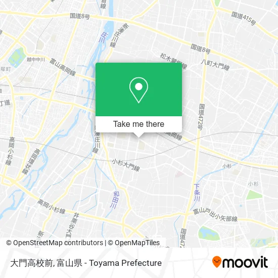 大門高校前 map