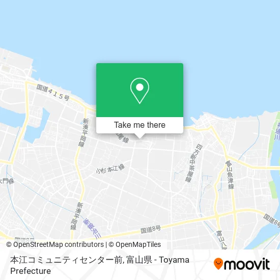 本江コミュニティセンター前 map