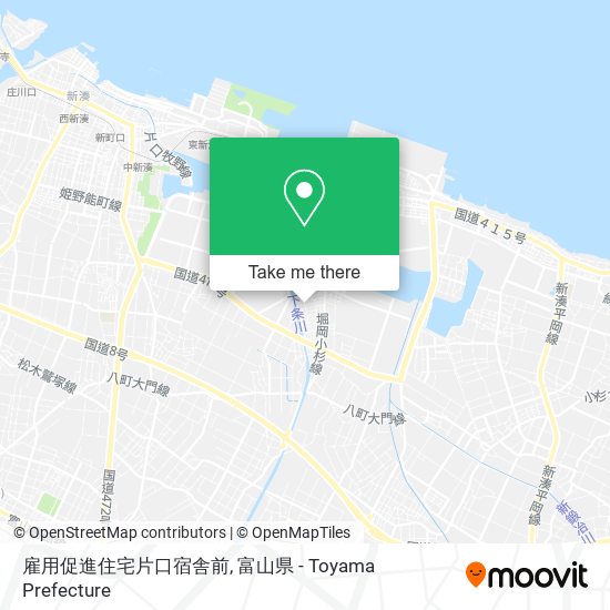 雇用促進住宅片口宿舎前 map