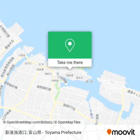 新湊漁港口 map