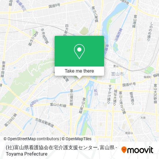 (社)富山県看護協会在宅介護支援センター map