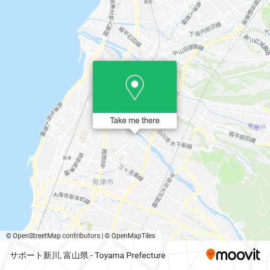 サポート新川 map