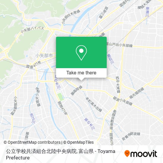 公立学校共済組合北陸中央病院 map