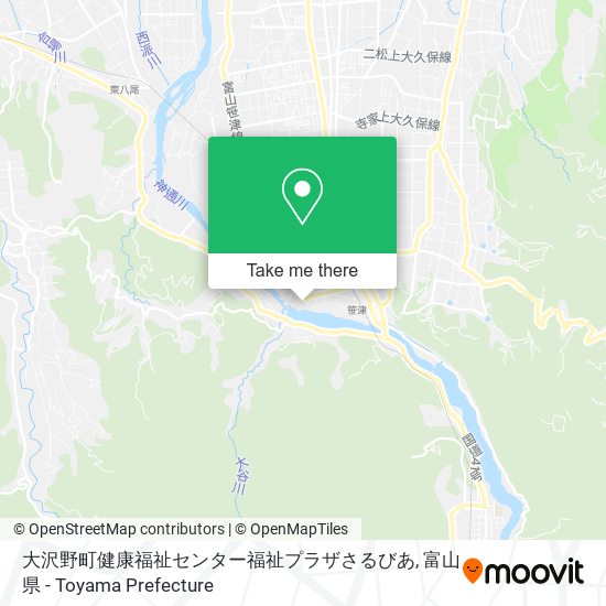 大沢野町健康福祉センター福祉プラザさるびあ map