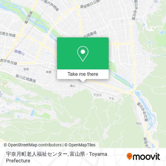 宇奈月町老人福祉センター map