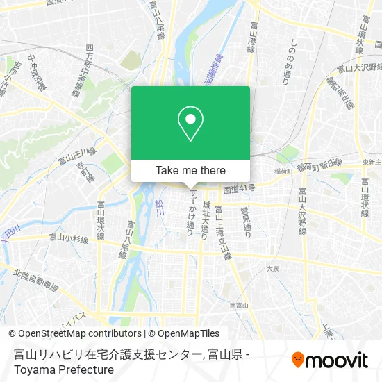 富山リハビリ在宅介護支援センター map