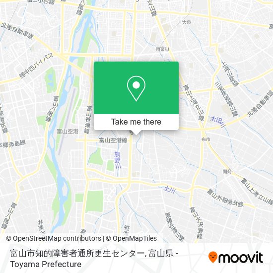 富山市知的障害者通所更生センター map