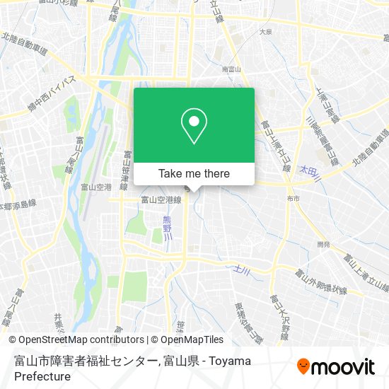 富山市障害者福祉センター map