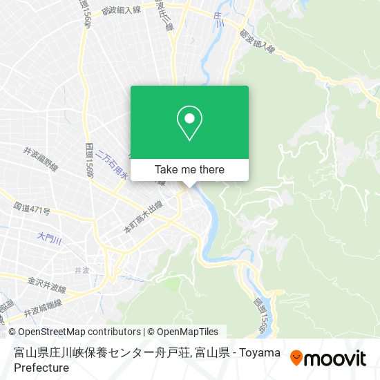 富山県庄川峡保養センター舟戸荘 map