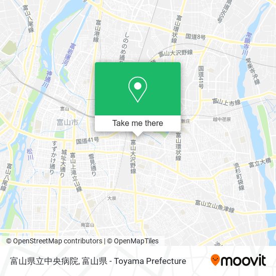 富山県立中央病院 map