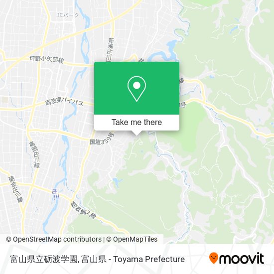 富山県立砺波学園 map