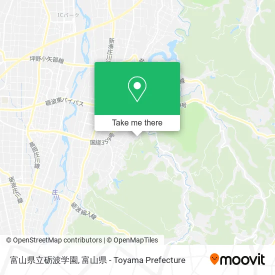 富山県立砺波学園 map