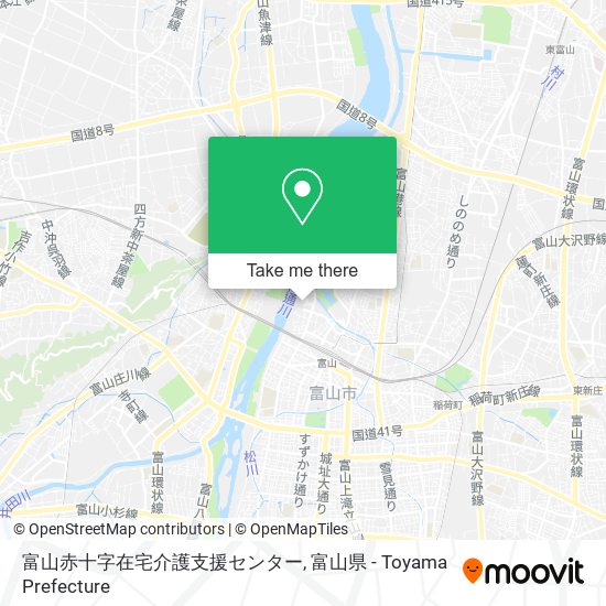 富山赤十字在宅介護支援センター map
