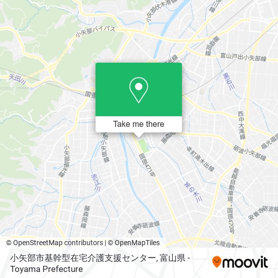 小矢部市基幹型在宅介護支援センター map