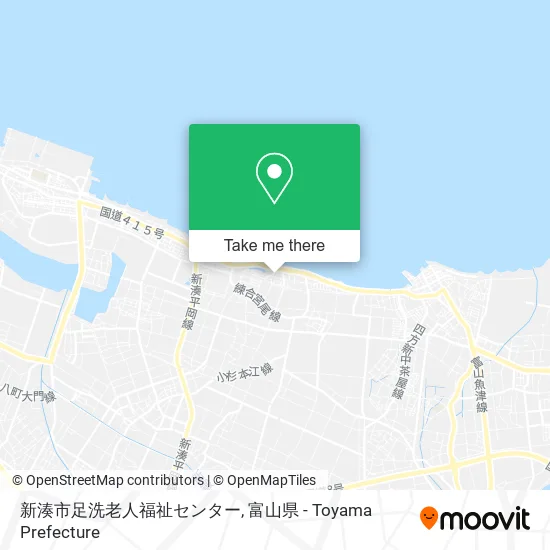 新湊市足洗老人福祉センター map