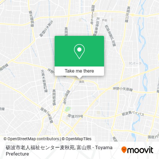 砺波市老人福祉センター麦秋苑 map