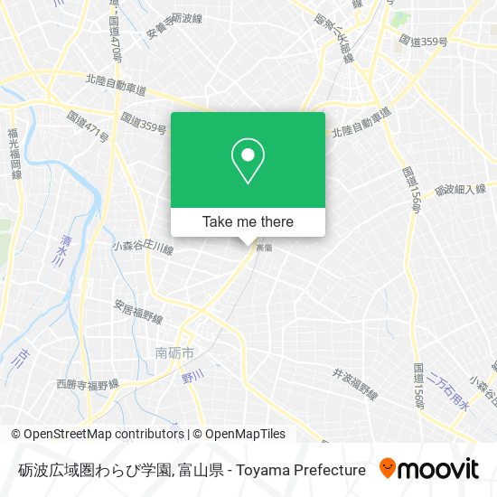 砺波広域圏わらび学園 map