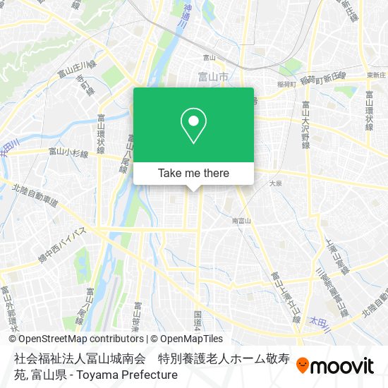 社会福祉法人冨山城南会　特別養護老人ホーム敬寿苑 map