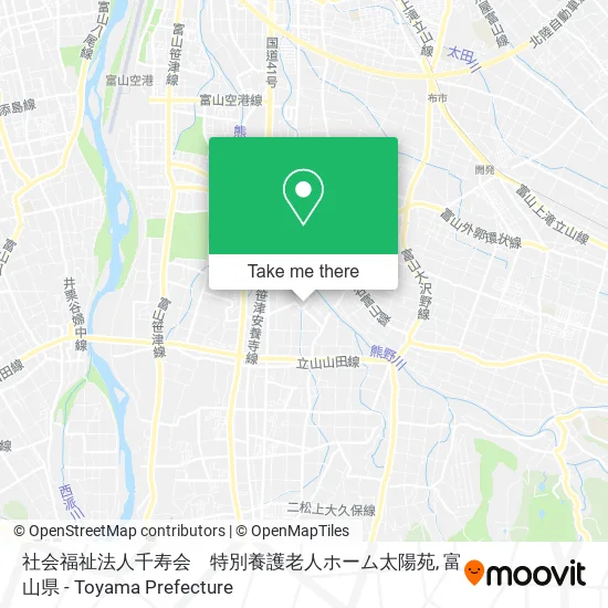 社会福祉法人千寿会　特別養護老人ホーム太陽苑 map