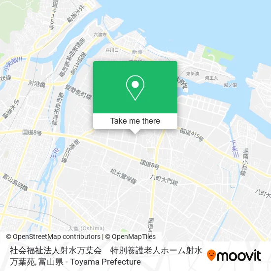 社会福祉法人射水万葉会　特別養護老人ホーム射水万葉苑 map