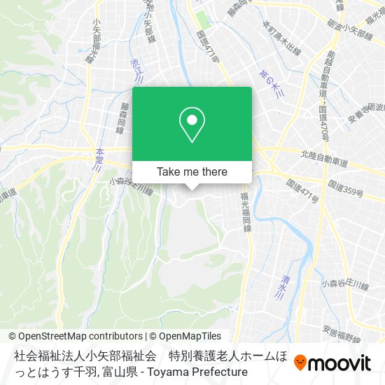 社会福祉法人小矢部福祉会　特別養護老人ホームほっとはうす千羽 map