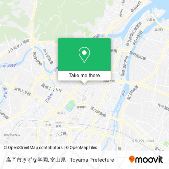 高岡市きずな学園 map