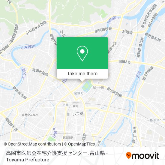 高岡市医師会在宅介護支援センター map