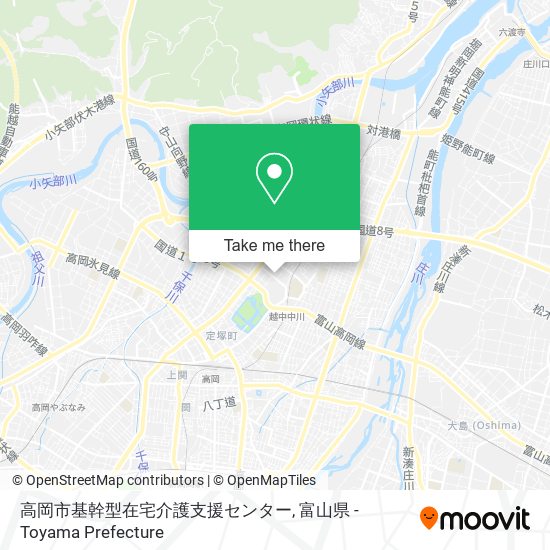 高岡市基幹型在宅介護支援センター map