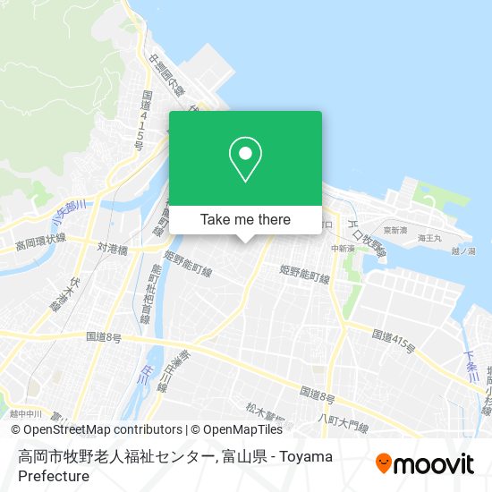 高岡市牧野老人福祉センター map