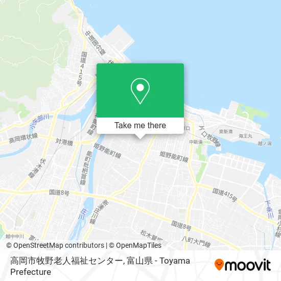 高岡市牧野老人福祉センター map