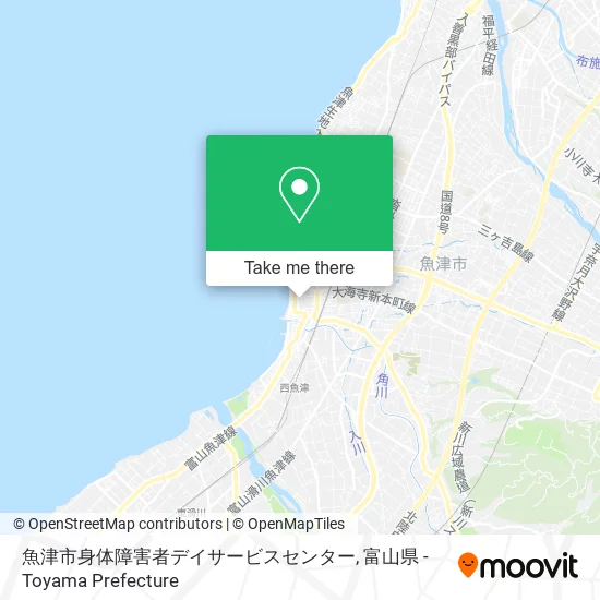魚津市身体障害者デイサービスセンター map