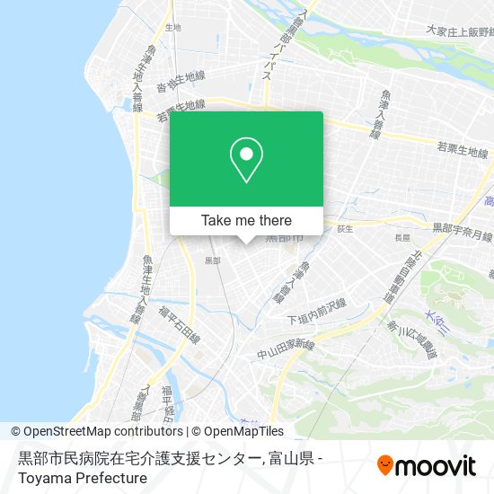 黒部市民病院在宅介護支援センター map