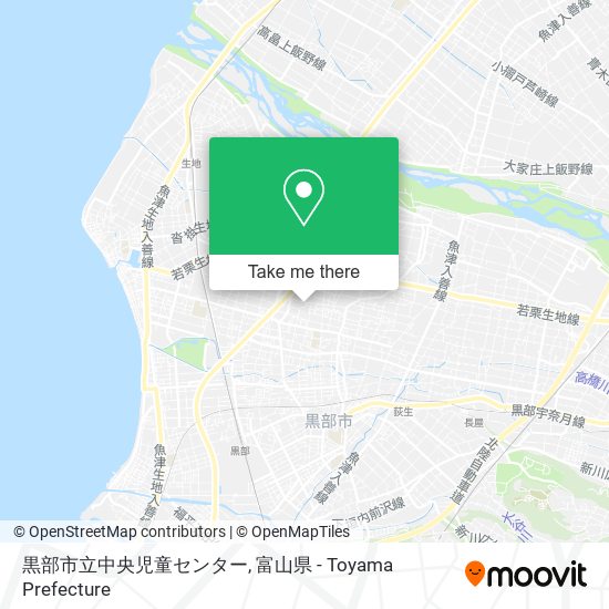黒部市立中央児童センター map