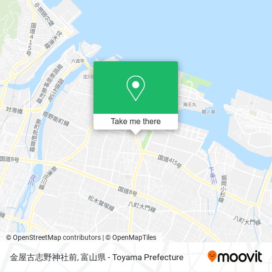 金屋古志野神社前 map