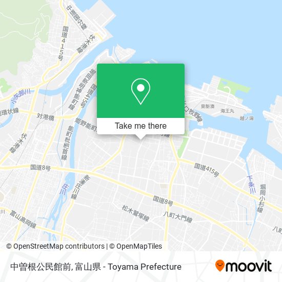中曽根公民館前 map