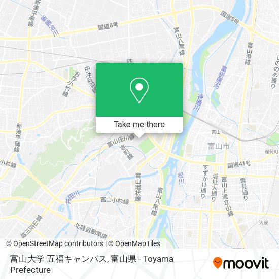 富山大学 五福キャンパス map