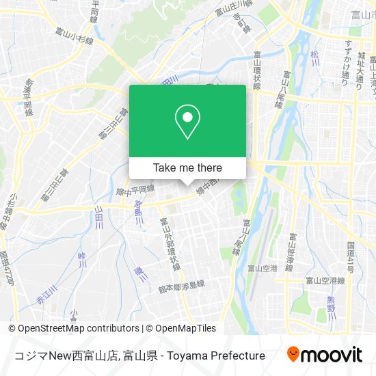 コジマNew西富山店 map