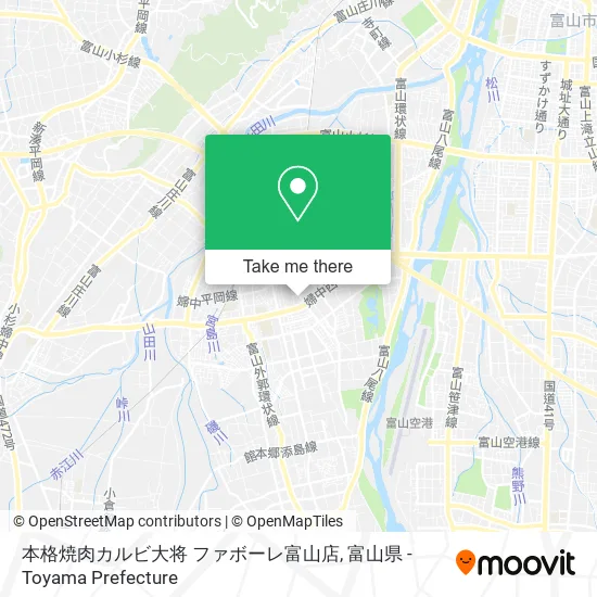 本格焼肉カルビ大将 ファボーレ富山店 map