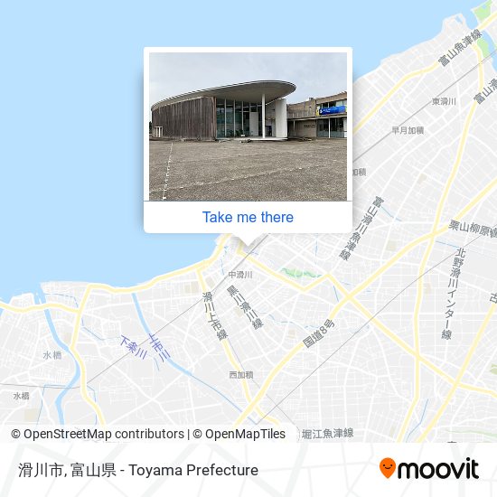 滑川市 map