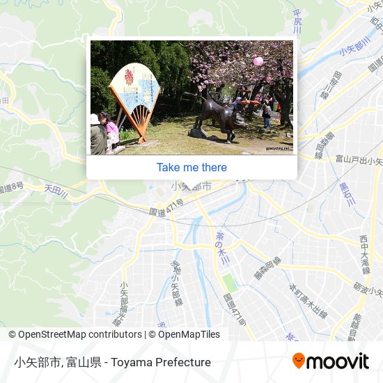 小矢部市 map