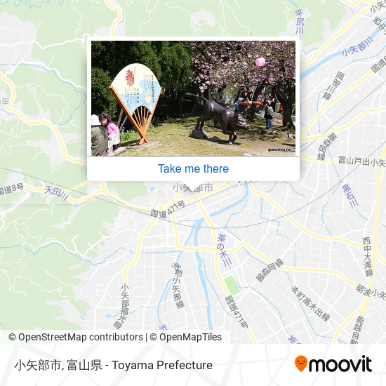 小矢部市 map