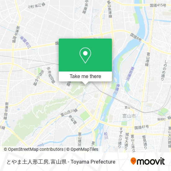 とやま土人形工房 map