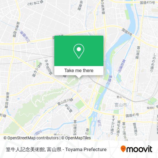 篁牛人記念美術館 map