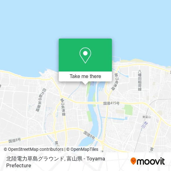 北陸電力草島グラウンド map